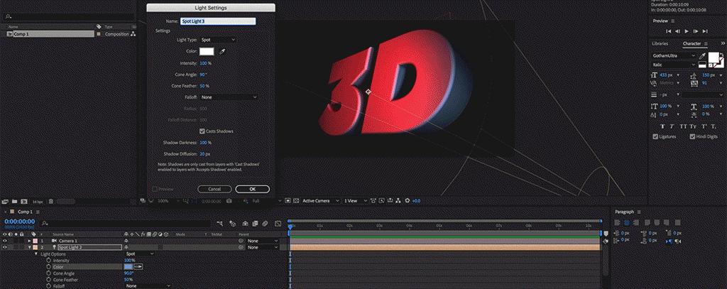 Create 3D Text in After Effects Without Any Plugins