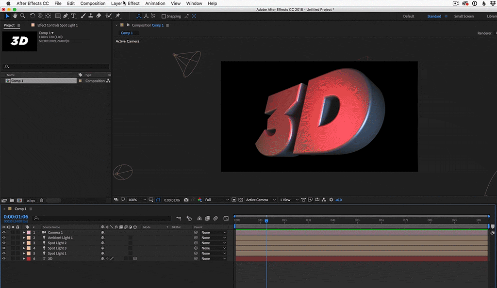 Create 3D Text in After Effects Without Any Plugins