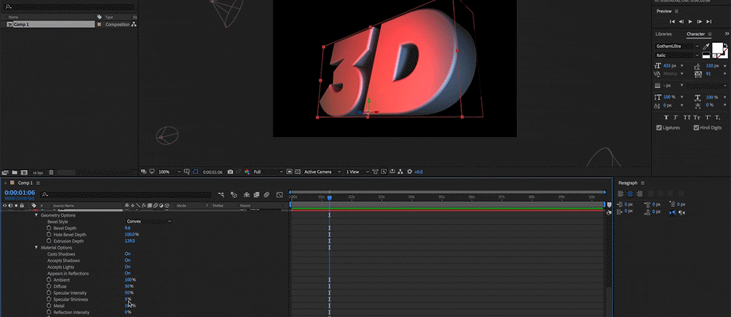 How to Create 3D Text in Adobe After Effects — Premiere Gal