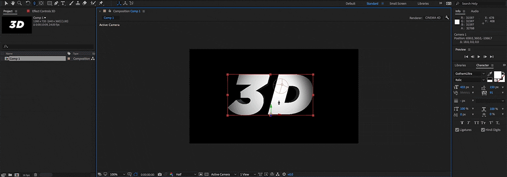 Create 3d Text In After Effects Without Any Plugins