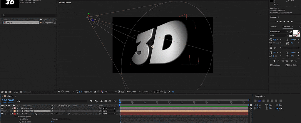 Create 3D Text in After Effects Without Any Plugins