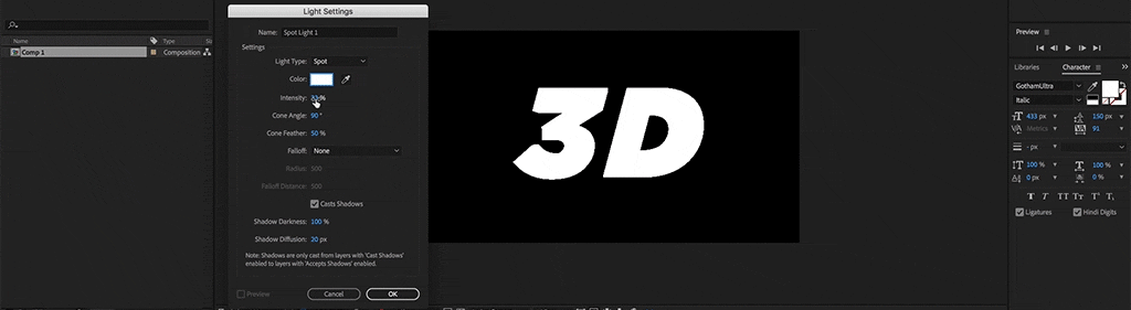 How to Create 3D Text in Adobe After Effects — Premiere Gal