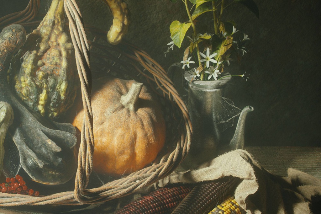 A Bountiful Harvest Rendered in Cinema 4D and Octane - CU Gourd