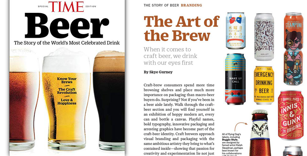Cheers! Designing Beer Can Labels and 3D Renders as Seen in TIME - Magazine