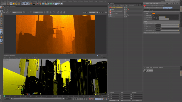 Create Blade Runner Inspired Fog with Redshift for Cinema 4D