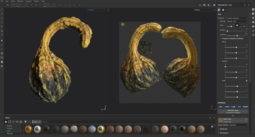 A Bountiful Harvest Rendered in Cinema 4D and Octane - WIP Gourds
