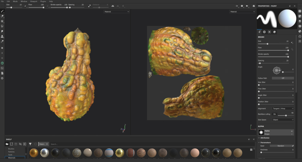 A Bountiful Harvest Rendered in Cinema 4D and Octane - Gourds WIP