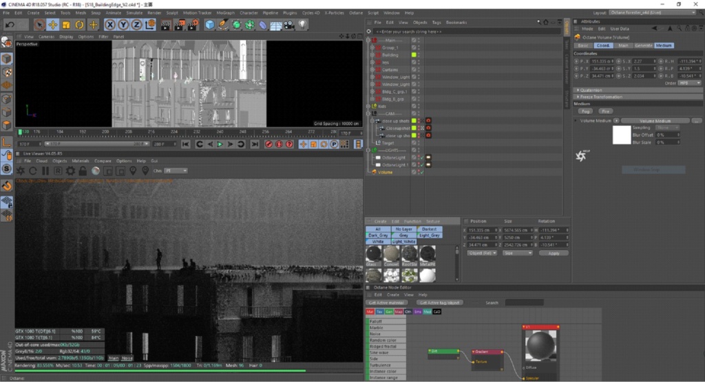 Mixing C4D, Charcoal, and Cel Animation for Thom Yorke's "Last I Heard" - C4D Building