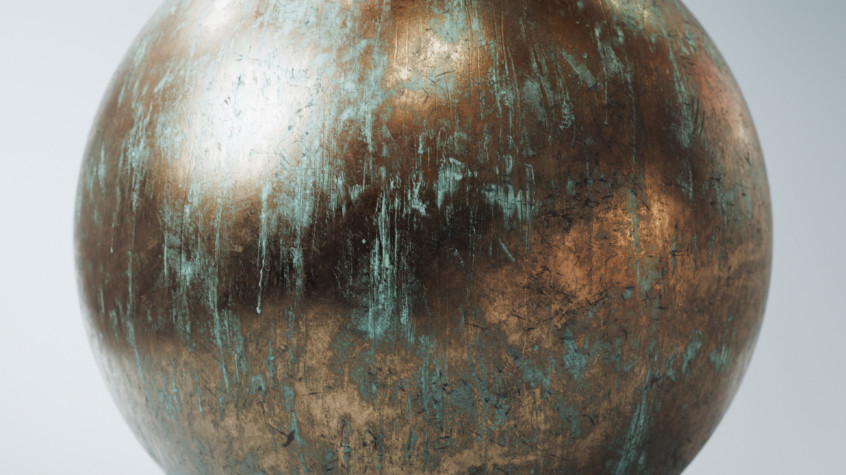 Corroded Bronze sphere