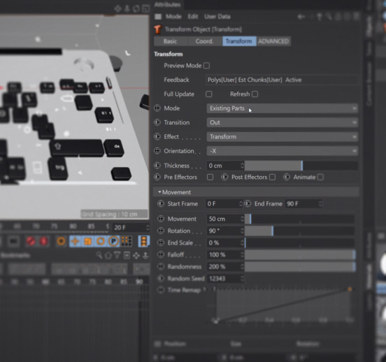 Transform Animation Cinema 4D Plugin Greyscalegorilla