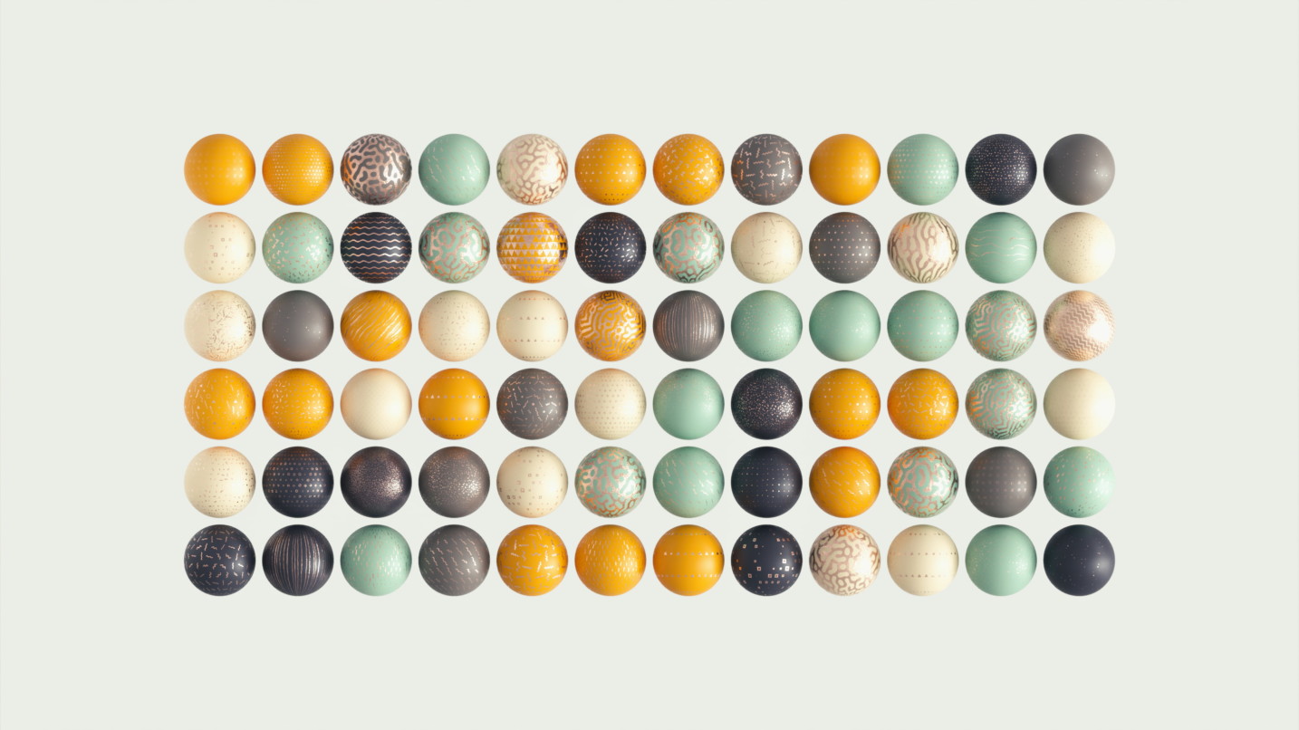 Colored ball patterns