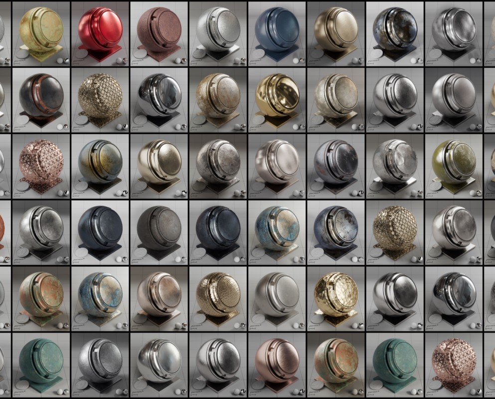 Metal Material Collection Volume 1- Greyscalegorilla