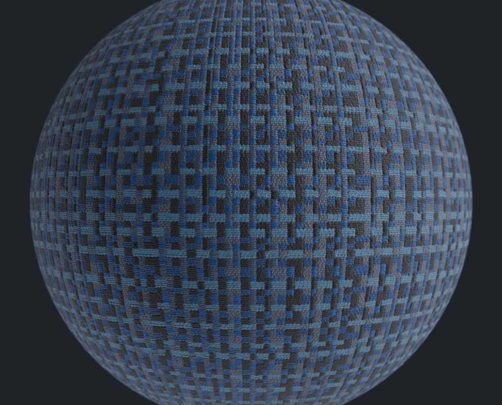 blue fabric pixel texture