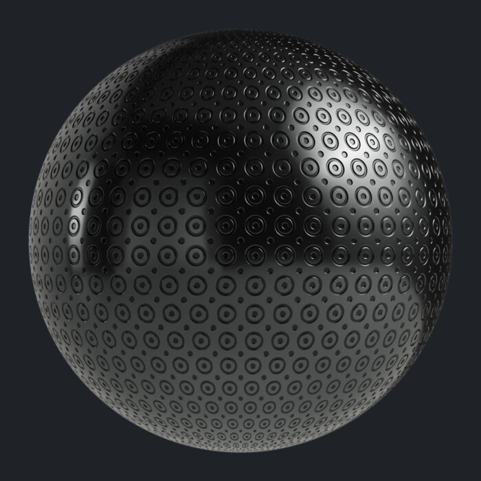 embossed black metal circle dot texture