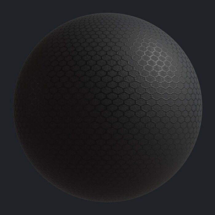 hexagon ripstop black fabric