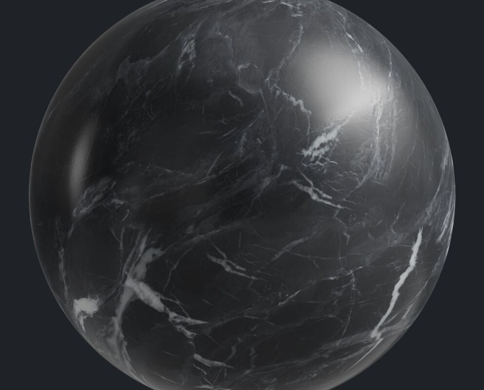 China Black Leathered Marble texture