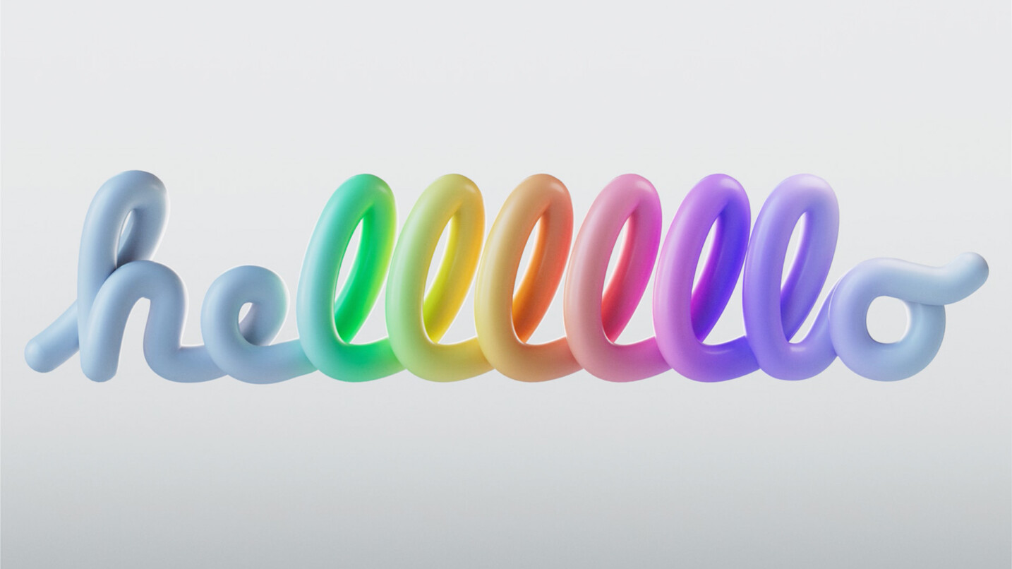 Recreate the Apple Hello 3D Text + Free Scene File - Featured